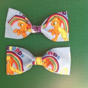 2 pack My Little Pony hair bow/clip